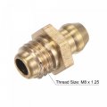 Uxcell Brass Straight Grease Fitting M8 X 1 25mm Hydraulic Accessories 5pcs
