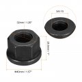 Uxcell 3 4-10 Flange Hex Nuts 2pcs Grade 10 9 Carbon Steel Black Oxide Finished For Machinery
