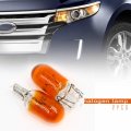 Nslumo 10pcs T10 W5w 168 194 Halogen Bulb 12v For Car Wedge Side Light Amber Tail Parking Dome Door Map Lighting