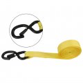 Wflnhb Yellow 4 Pcs 15 Ft 2200 Lbs Break Strength Heavy Duty Ratchet Tie Down Straps For Moving Cargo Appliances Lawn Equipment