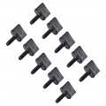 Uxcell M4 X 12mm Thumb Screw Bolt Hand Driven Spade Nylon Plastic Screws Metric Thread For Rc Model Aircraft 10 Pcs