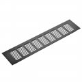 Uxcell Rectangle Air Vents 15 75x3 Inch Grille Mesh Airflow Louver For Cabinet Shoebox Bathroom Door Aluminum Alloy Black Pack