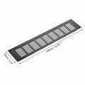 Uxcell Rectangle Air Vents 15 75x3 Inch Grille Mesh Airflow Louver For Cabinet Shoebox Bathroom Door Aluminum Alloy Black Pack