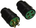 Install Bay Jw4136 18-gauge Input Water-resistant Speaker Plugs Male And Female 