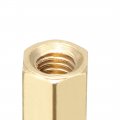 Uxcell 60pcs M3 8 4mm Female Male Thread Brass Hex Standoff Spacer Screws Pcb Pillar