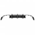 Hecasa Rear Diffuser Compatible With 2012-2014 Mercedes Benz W204 C63 Lip Bumper Carbon Fiber Color