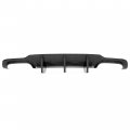 Hecasa Rear Diffuser Compatible With 2012-2014 Mercedes Benz W204 C63 Lip Bumper Carbon Fiber Color
