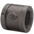 Coupling Black Malleable Iron Pipe Fitting 1in With Oxide Exterior Finish 