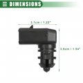 Motoforti Ambient Air Temperature Sensor Outside For Cadillac Escalade Base 6 0l V8 Gas 2006 Plastic 25775833 Black