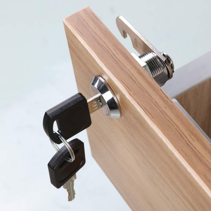 Kohree Cabinet 1-1 8 Inch Cam Lock Set 5 Pack Two-sided Keyed Alike 30mm Cylinders Secure Mailbox File Drawer Dresser Rv