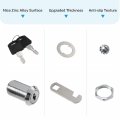 Kohree Cabinet 1-1 8 Inch Cam Lock Set 5 Pack Two-sided Keyed Alike 30mm Cylinders Secure Mailbox File Drawer Dresser Rv