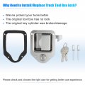 X Autohaux Truck Tool Box Latch W 2 Key Stainless Steel Lock Cylinder With For Rv Trailer Door Utv Atv Set