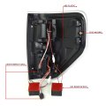 Compatible With 09-14 Ford F150 3d Led Bar Tail Light Dual-row 3rd Third Brake Cargo Lamp Chrome Clear