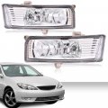G-plus Fog Light Assembly Compatible With Toyota Camry 2005 2006 Driving Lamps W Switch 9006 Bulbs Wiring Kits Clear Lens