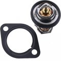 Fridayparts Thermostat 19434-73015 Gasket 16221-73270 Compatible For Kubota Gr2120-2 Gr2120b-2 Zd1011 Zd1011-3 Zd1021 Zd1021-3