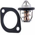 Fridayparts Thermostat 19434-73015 Gasket 16221-73270 Compatible For Kubota Gr2120-2 Gr2120b-2 Zd1011 Zd1011-3 Zd1021 Zd1021-3