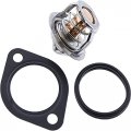 Fridayparts Thermostat 19434-73015 Gasket 16221-73270 Compatible For Kubota Gr2120-2 Gr2120b-2 Zd1011 Zd1011-3 Zd1021 Zd1021-3