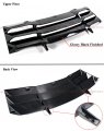 2-piece Style Gloss Black Rear Glass Window Windshield Louver Cover Compatible With 2011-2022 Dodge Charger R T Srt Hellcat 4