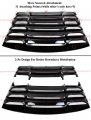 2-piece Style Gloss Black Rear Glass Window Windshield Louver Cover Compatible With 2011-2022 Dodge Charger R T Srt Hellcat 4