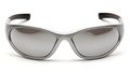 Pyramex Zone Ii Safety Eyewear Ice Blue Mirror With Silver Frame