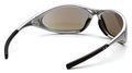 Pyramex Zone Ii Safety Eyewear Ice Blue Mirror With Silver Frame
