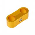X Autohaux 4 Pcs An4 Car Hose Separator Clamp Aluminum Alloy Fuel Line Mounting Divider Fitting Adapter For Oil Gas Water Brake
