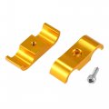 X Autohaux 4 Pcs An4 Car Hose Separator Clamp Aluminum Alloy Fuel Line Mounting Divider Fitting Adapter For Oil Gas Water Brake