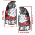 Waltyotur A Pair Smoke Len Tail Lights Brake Lamp Light Replacement For 2005-2015 Tacoma 8156004150 Left And Right Side