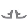 Headlight Bezel Pair For 2015-2017d F150 Without Wheel Opening Molding Primed Gray Front Lamp Cover Mo-4904 Replacement For 