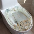Toilet Seat Resin Seashell Decorative Easy Clean U V Type Novelty Design Molded Wood Featuring Change Hinges And Fastening 