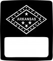 Jeeptails State Of Arkansas Tail Lamp Light Covers For Jeep Wrangler Jl Non-led Black Set 2