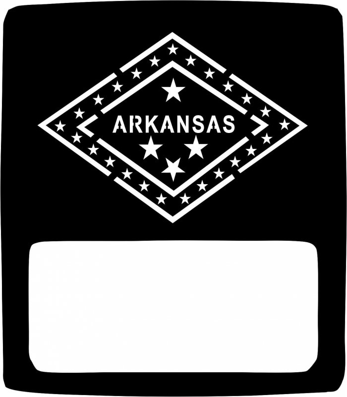 Jeeptails State Of Arkansas Tail Lamp Light Covers For Jeep Wrangler Jl Non-led Black Set 2