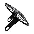 6 1 2 Wire Mesh Headlight Mask Grille Cover Black Halogen Stone Guard For Cafe Racer Bobber