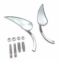 Httmt Mt377- Claw Style Rearview Mini Mirror Compatible With H-d Street Sports Cruiser Chrome New