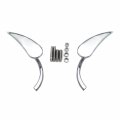 Httmt Mt377- Claw Style Rearview Mini Mirror Compatible With H-d Street Sports Cruiser Chrome New