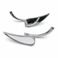 Httmt Mt377- Claw Style Rearview Mini Mirror Compatible With H-d Street Sports Cruiser Chrome New