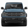 Ipick Image For Ford Bronco 3d Chrome Logo On 12 X 4 25 European Look Black Half-size Stainless Steel License Plate