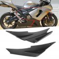 Gas Tank Side Fairing Cover Panel Cowling Carbon Fiber Style Fit For Kawasaki Ninja Zx6r 2005-2006
