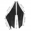 Gas Tank Side Fairing Cover Panel Cowling Carbon Fiber Style Fit For Kawasaki Ninja Zx6r 2005-2006