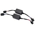 X Autohaux 2pcs H13 9008 Error Free Load Resistor Wiring Harness Adapters Decoder For Led Headlight High Low Beam