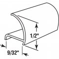 Prime-line Mp7810 Glass Retainer Strips 9 32 In X 1 2 72 Rigid Vinyl Black 25 Pack
