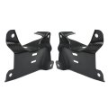 2pcs Front Bumper Outer Bracket Black Replacement For 2007-2010 Silverado 2500hd 3500hd Gm1066186 Gm1067186 