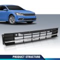 Front Bumper Lower Grille W Chrome Trim Sensor Hole For Volkswagen Passat 2016-2019