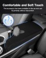 Autorder Custom Fit For Center Console Cover Cadillac Lyriq 2023 Accessories Armrest Anti-scratch Leather Protector Pad