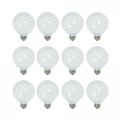 Satco S7304-12pk G25 Compact Fluorescent Globe Light Bulb 2700k White 12-pack 