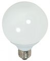 Satco S7304-12pk G25 Compact Fluorescent Globe Light Bulb 2700k White 12-pack