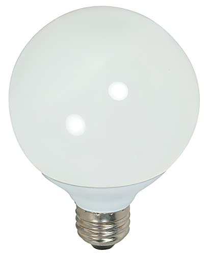 Satco S7304-12pk G25 Compact Fluorescent Globe Light Bulb 2700k White 12-pack