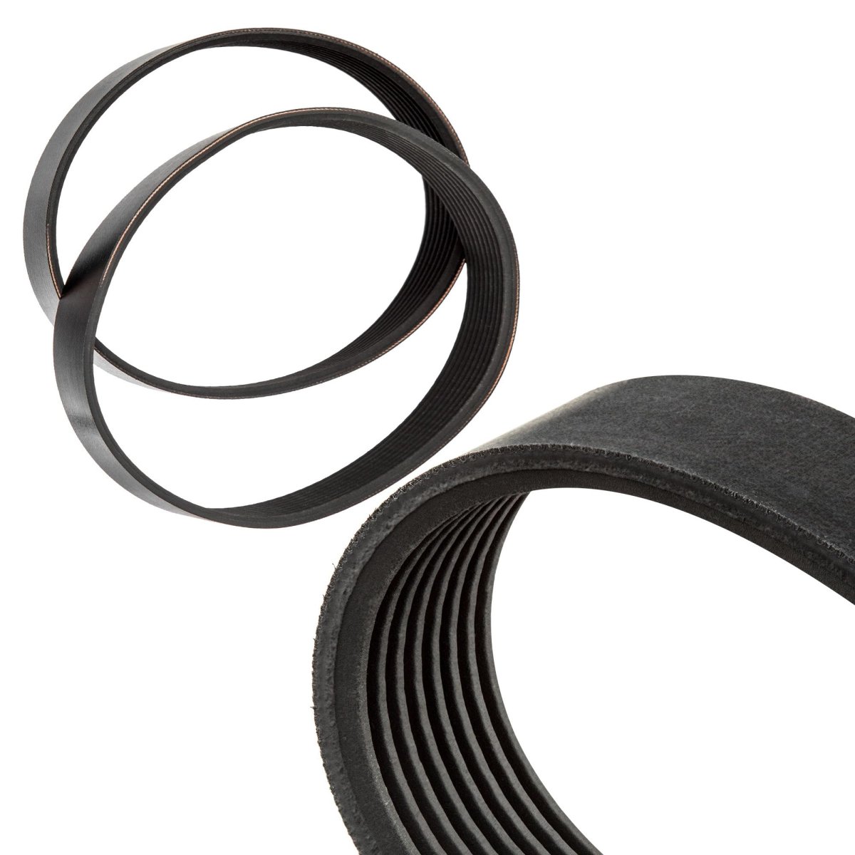 Drive Belt Set Of 2 For Ridgid Ts24241 10 In Table Saw High Strength Ribbed Rubber Replacement Belts