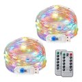 2 Pack Usb-powered Fairy Waterproof Lights 8 Modes With Remote Control Steady 360 Degree Viewing Angle To Create The Perfect
