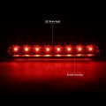 Auto Dynasty Led High Mount Tinted Housing 3rd Third Rear Tail Brake Light Stop Lamp Compatible With Ford Mustang 05-09